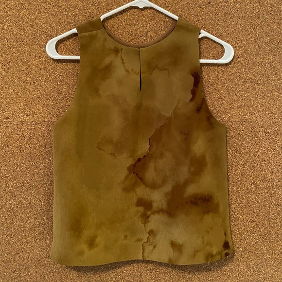 OAK + FORT Mustard Tie-Dye Blouse - Picture 2 of 4